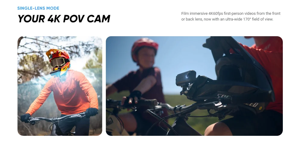 Insta360 X4 Air / X4 Action Camera - 165g light 8K 360-Degree Camera, Invisible Pole Effect Built-in want X4 Air