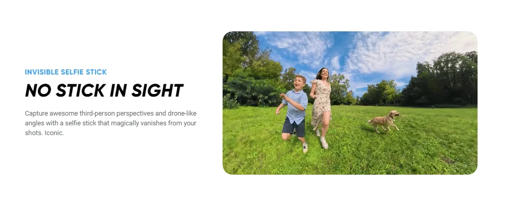 Insta360 X4 Air / X4 Action Camera - 165g light 8K 360-Degree Camera, Invisible Pole Effect Built-in want X4 Air