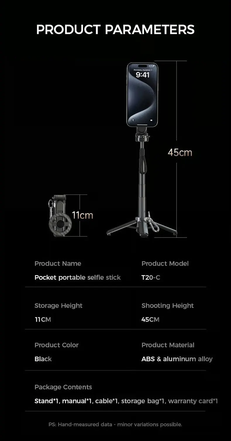 4-in-1 Multifunctional Magnetic mini Selfie Stick with 360° Rotation Wireless Bluetooth Control Magnetic Phone Holder 4-in-1 Multifunctional Magnetic mini Selfie Stick with 360° Rotation Wireless Bluetooth Control Magnetic Phone Holder