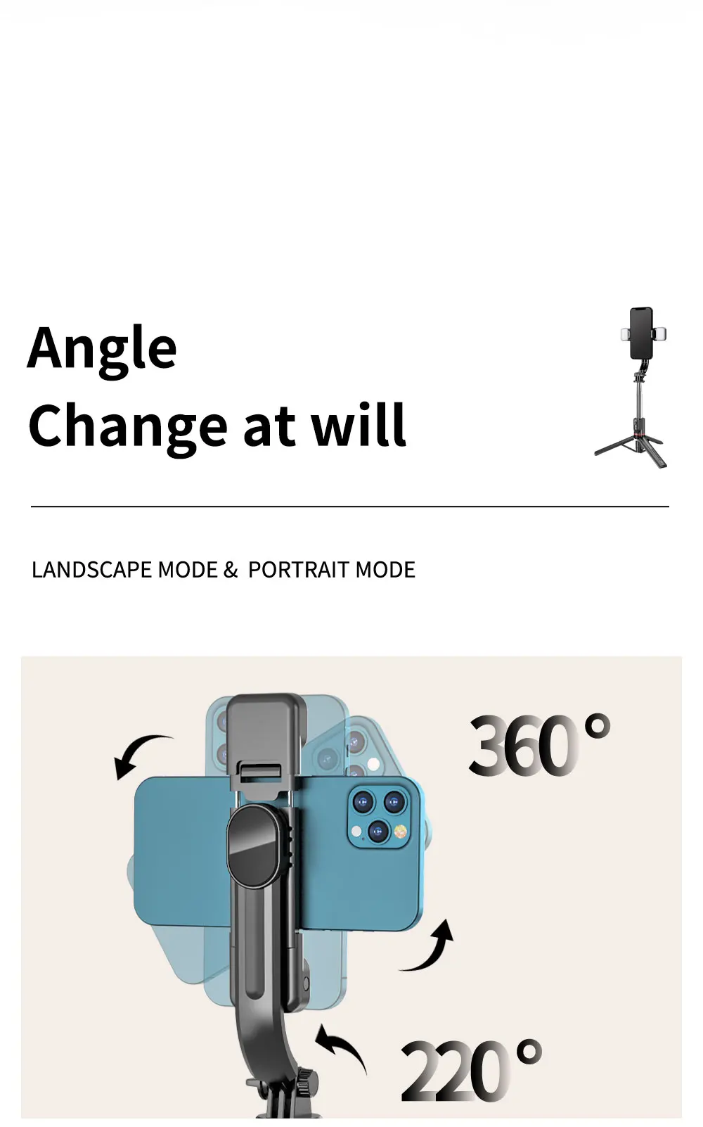 L13d Foldable Wireless Bluetooth Fill Light Tripod Selfie Stick 1160mm Tripe Stabilizer for Android IOS Cellphone