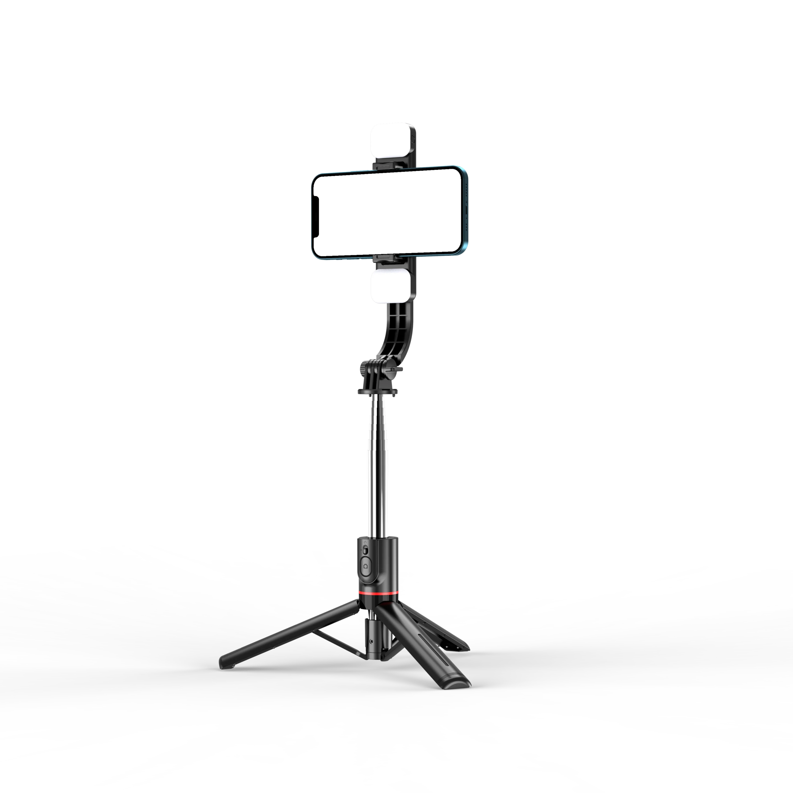 L13d Foldable Wireless Bluetooth Fill Light Tripod Selfie Stick 1160mm Tripe Stabilizer for Android IOS Cellphone