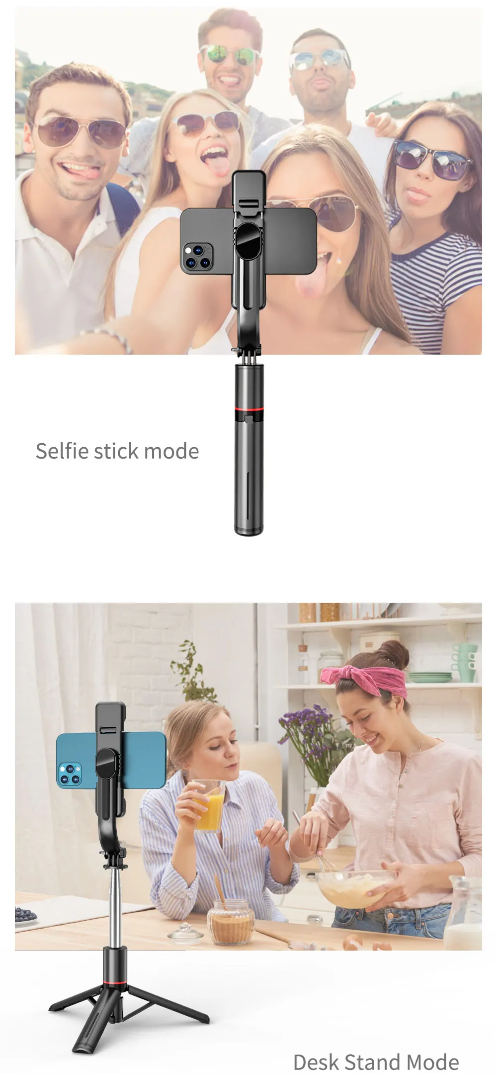 L13d Foldable Wireless Bluetooth Fill Light Tripod Selfie Stick 1160mm Tripe Stabilizer for Android IOS Cellphone