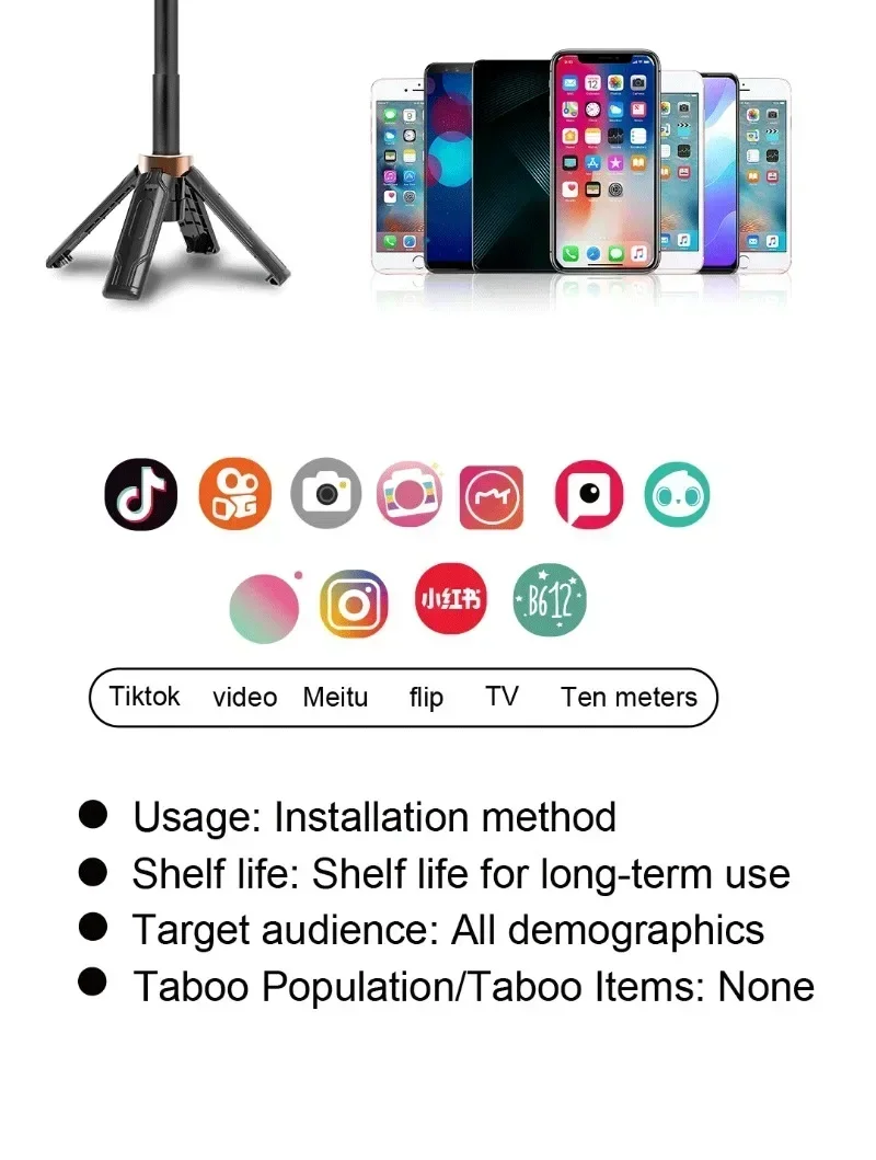 Pocket Flexible Portable Mini Bluetooth Selfie Stick Telescopic Multifunctional Tripod Stand for IPhone Android Phone Monopod