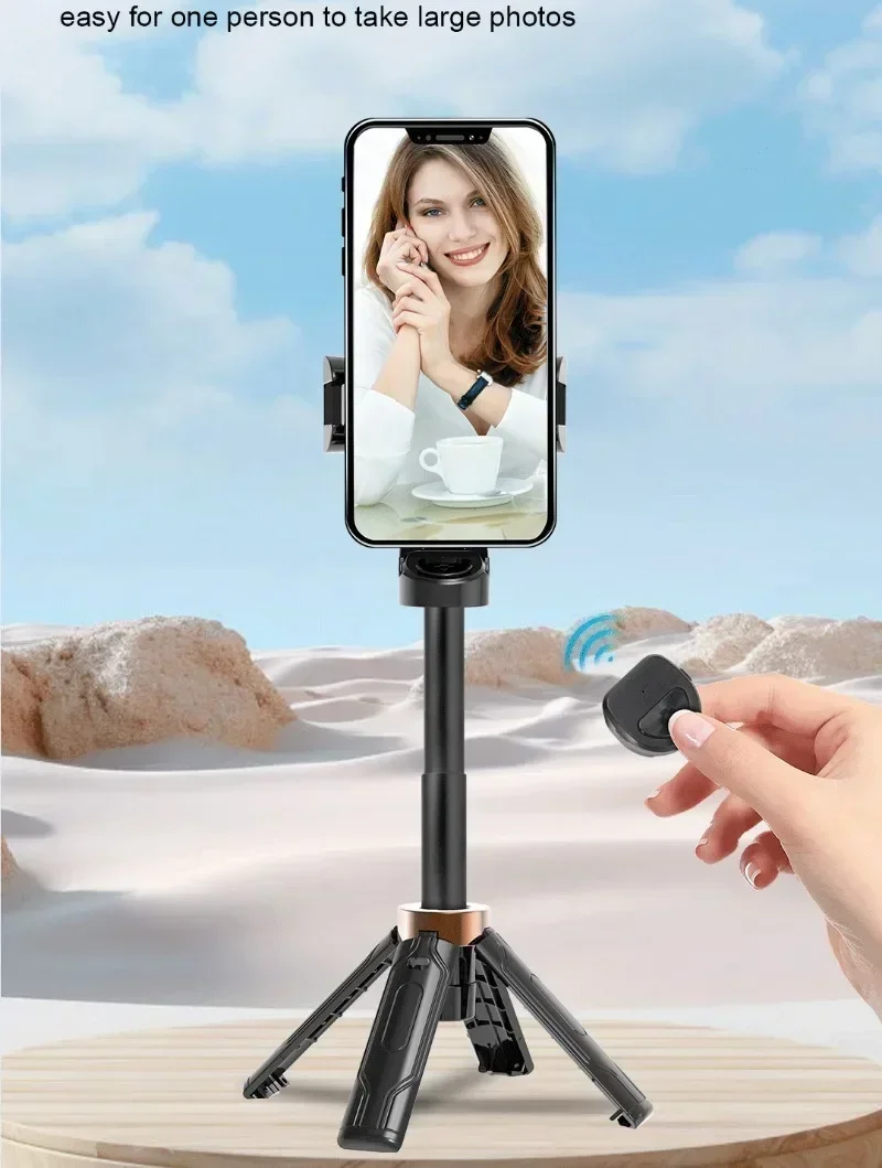 Pocket Flexible Portable Mini Bluetooth Selfie Stick Telescopic Multifunctional Tripod Stand for IPhone Android Phone Monopod