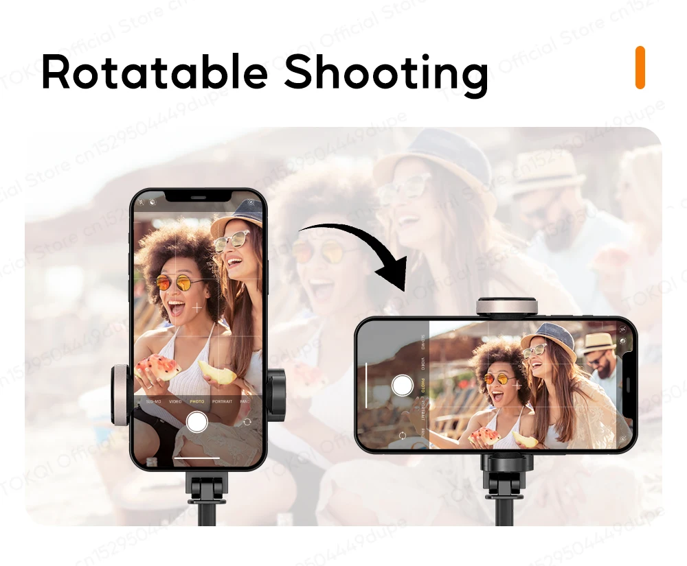 Q12/Q12s Wireless Bluetooth Selfie Stick Tripod for Smartphones Stable and Balanced Shooting, with Hidden Mount Portable Bracket