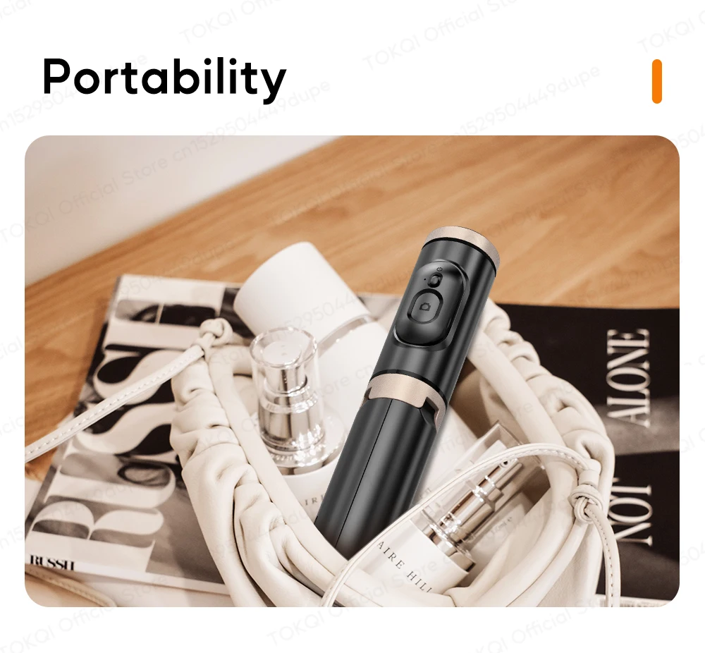 Q12/Q12s Wireless Bluetooth Selfie Stick Tripod for Smartphones Stable and Balanced Shooting, with Hidden Mount Portable Bracket