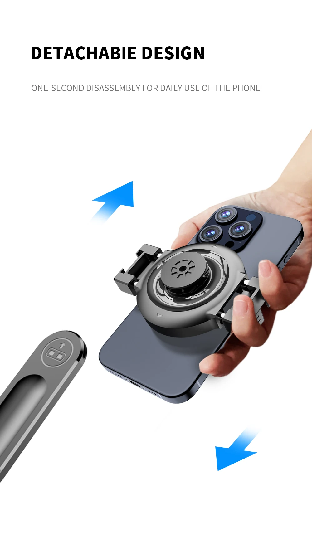 C20 Magnetic Selfie Stick Tripod for iPhone 12-16 Pro Max Travel Stand with Magsafe Phone Clamp for Android Smartphone
