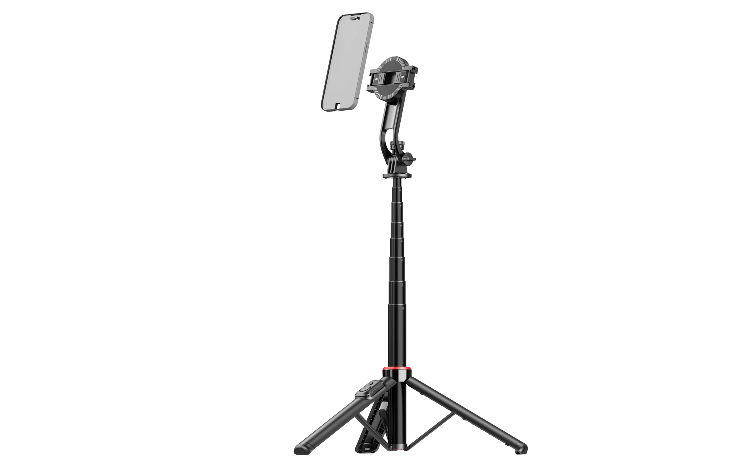 C20 Magnetic Selfie Stick Tripod for iPhone 12-16 Pro Max Travel Stand with Magsafe Phone Clamp for Android Smartphone