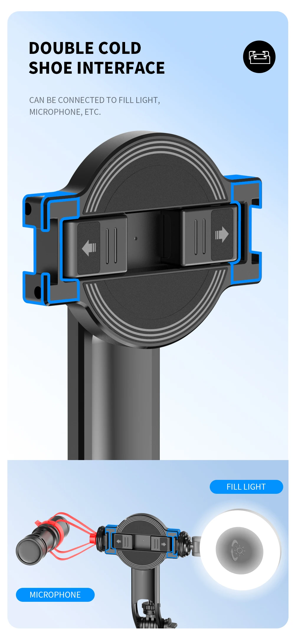 C20 Magnetic Selfie Stick Tripod for iPhone 12-16 Pro Max Travel Stand with Magsafe Phone Clamp for Android Smartphone