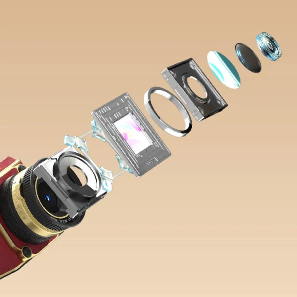 Retro CCD Digital Camera Portable Mini Camera Student Graduation Photo Zoom High-definition Digital Camera Travel Photography