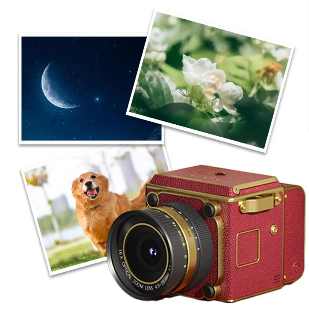 Retro CCD Digital Camera Portable Mini Camera Student Graduation Photo Zoom High-definition Digital Camera Travel Photography