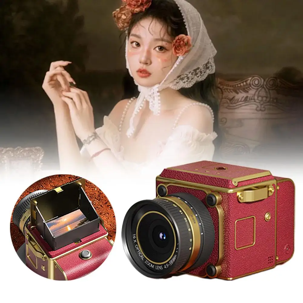 Retro CCD Digital Camera Portable Mini Camera Student Graduation Photo Zoom High-definition Digital Camera Travel Photography