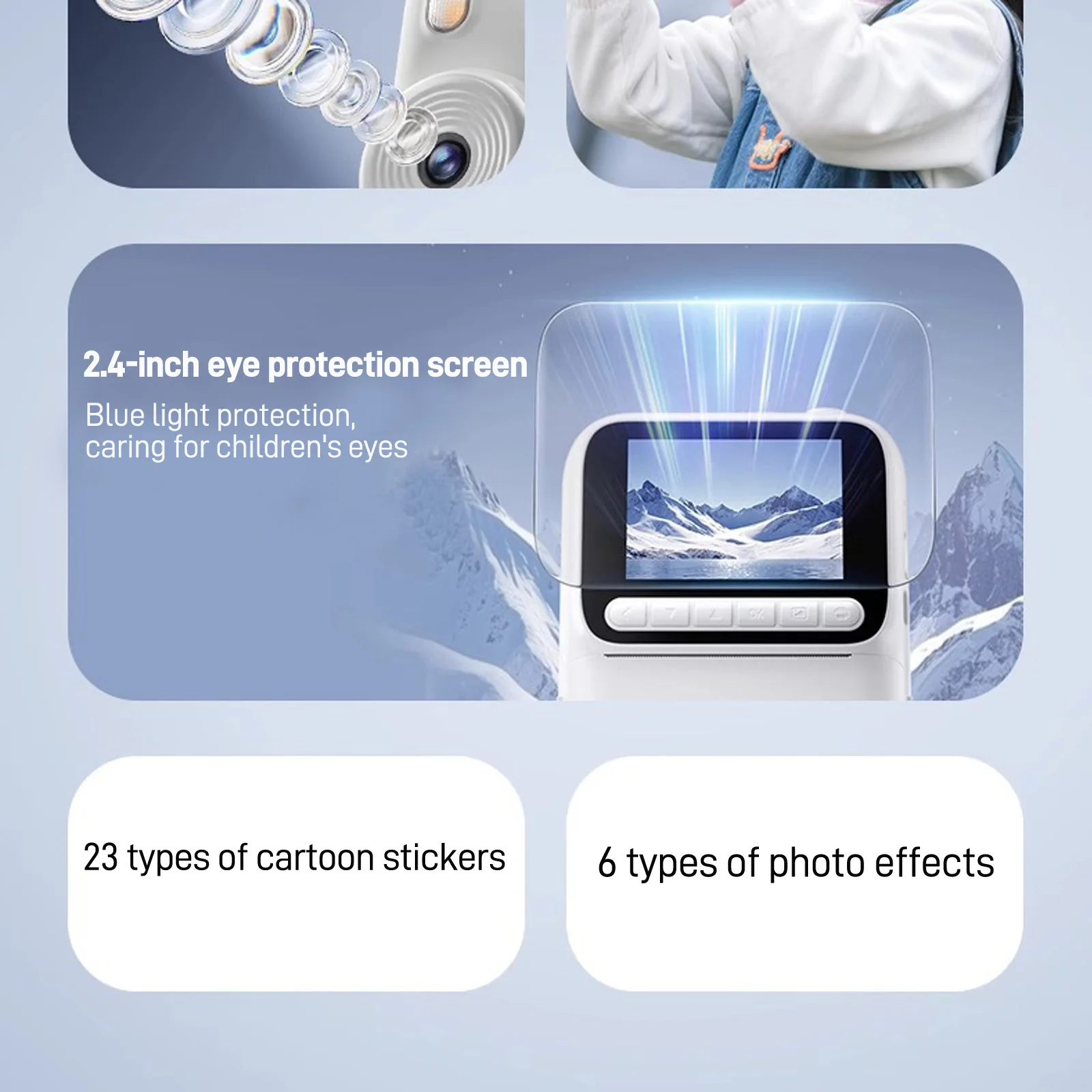 Color Printing Camera Kids Instant Camera 32GB 1080P Thermal Print Digital Camera Print Photo Video Games Music Children Gift Color Printing Camera Kids Instant Camera 32GB 1080P Thermal Print Digital Camera Print Photo Video Games Music Children Gift