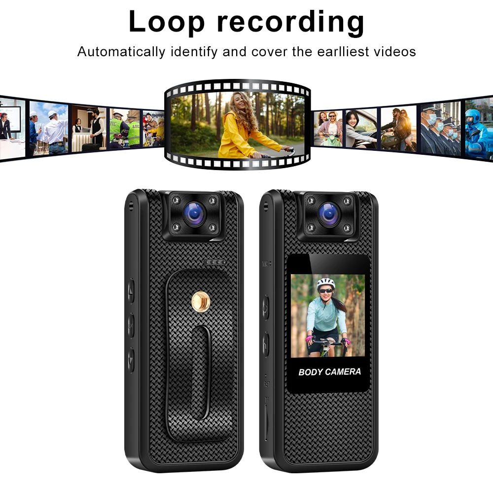 4K Mini Portable Camera HD 1080P Digital Video Recorder Infrared Night Vision Police Body Cam Small Sports DV Camcorder