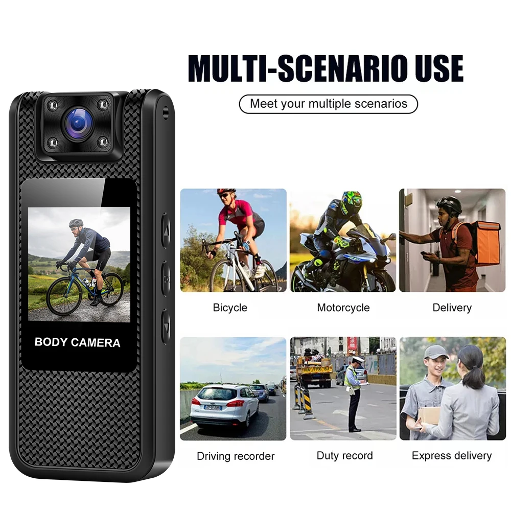 4K Mini Portable Camera HD 1080P Digital Video Recorder Infrared Night Vision Police Body Cam Small Sports DV Camcorder