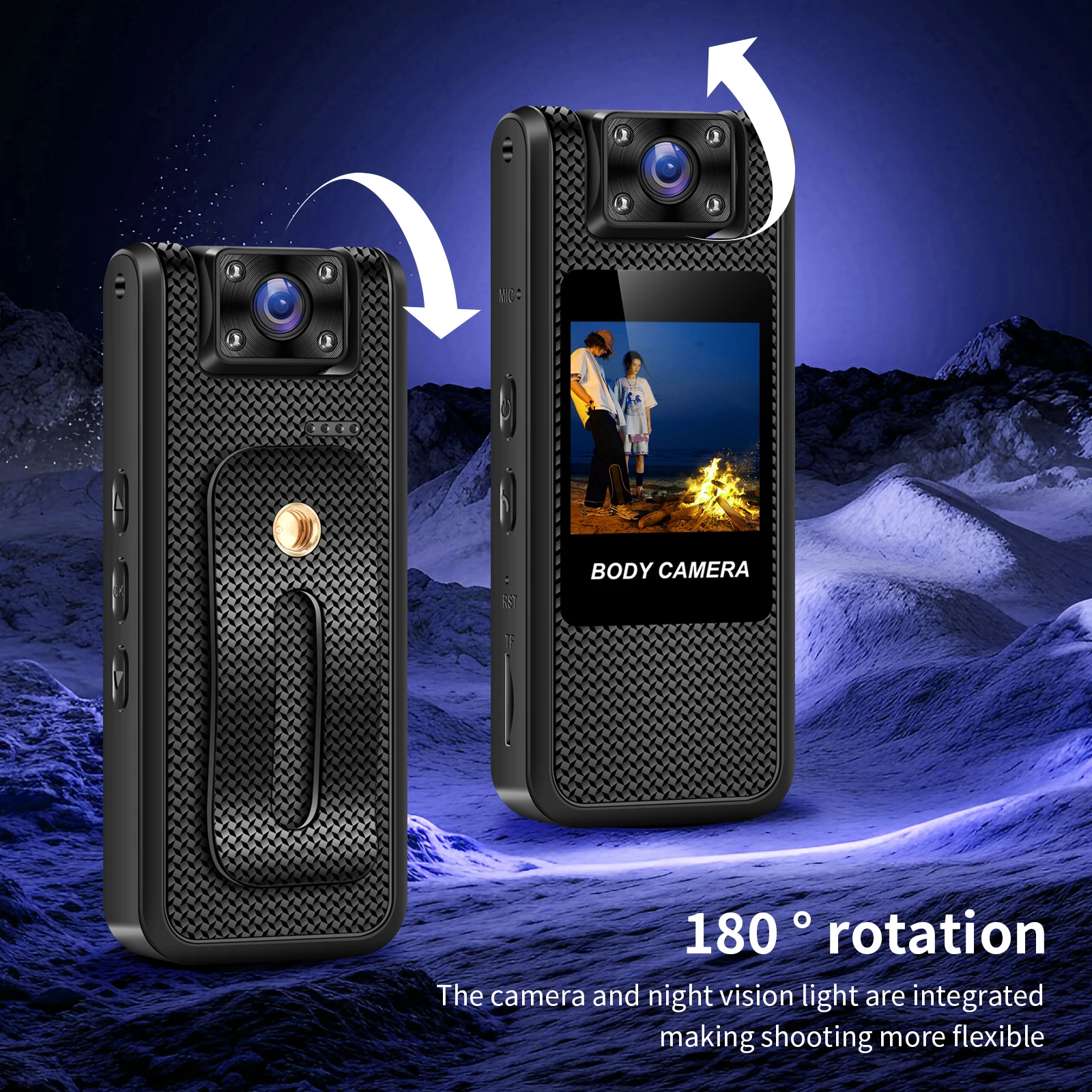 4K Mini Portable Camera HD 1080P Digital Video Recorder Infrared Night Vision Police Body Cam Small Sports DV Camcorder