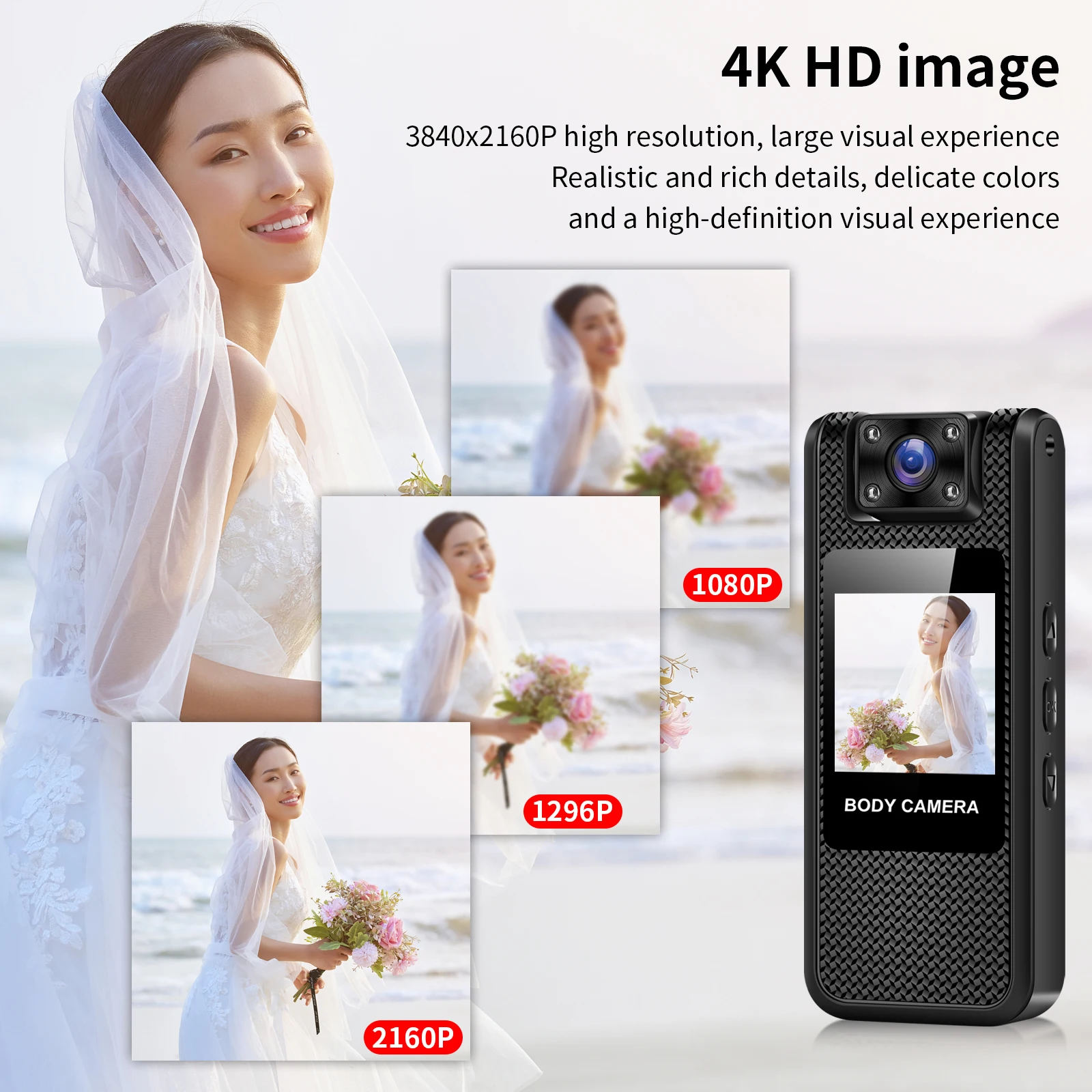 4K Mini Portable Camera HD 1080P Digital Video Recorder Infrared Night Vision Police Body Cam Small Sports DV Camcorder