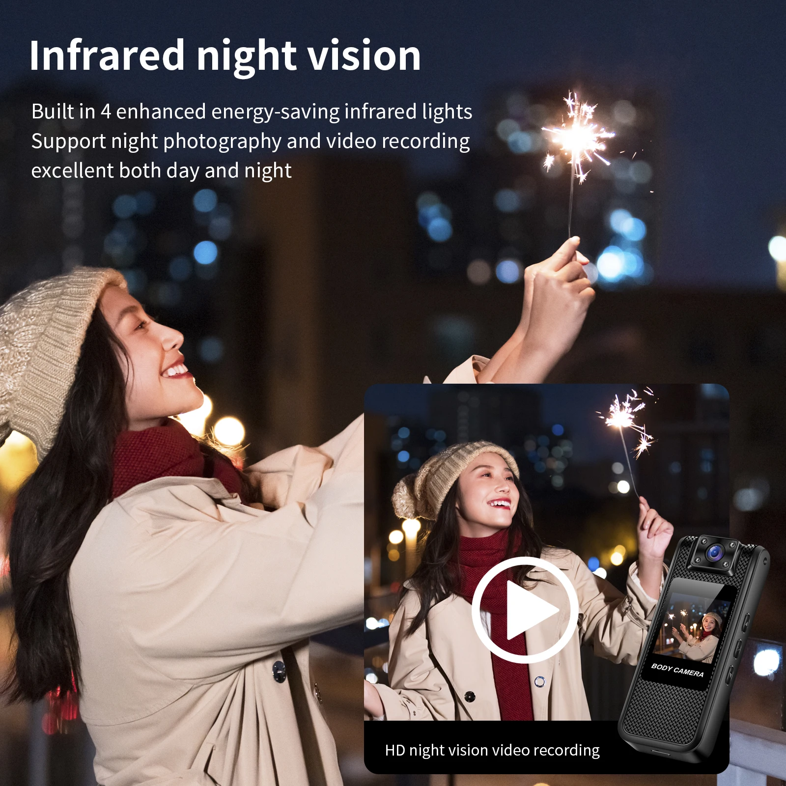 4K Mini Portable Camera HD 1080P Digital Video Recorder Infrared Night Vision Police Body Cam Small Sports DV Camcorder