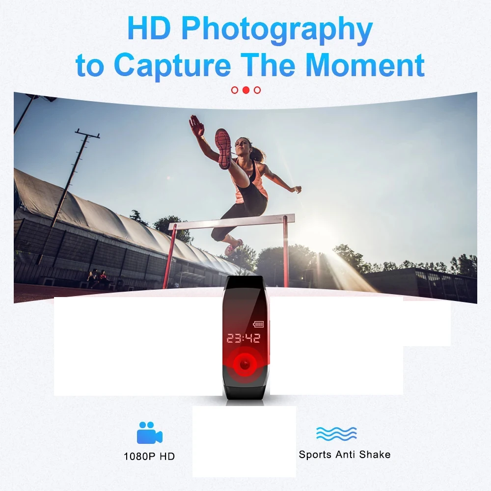 Digital Watch Mini Camera 1080p HD Wearable Camcorder Micro DV Action Voice Video Recorder  Body Cam