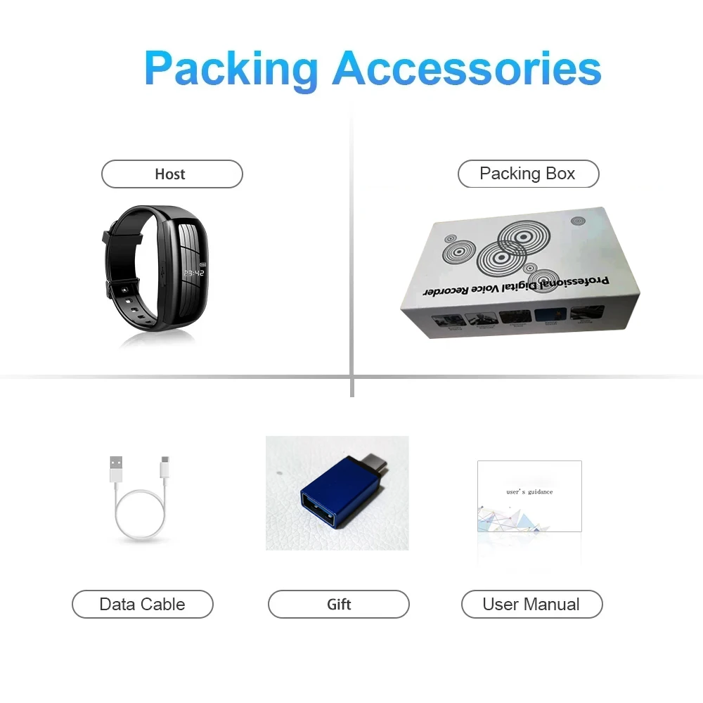 Digital Watch Mini Camera 1080p HD Wearable Camcorder Micro DV Action Voice Video Recorder  Body Cam