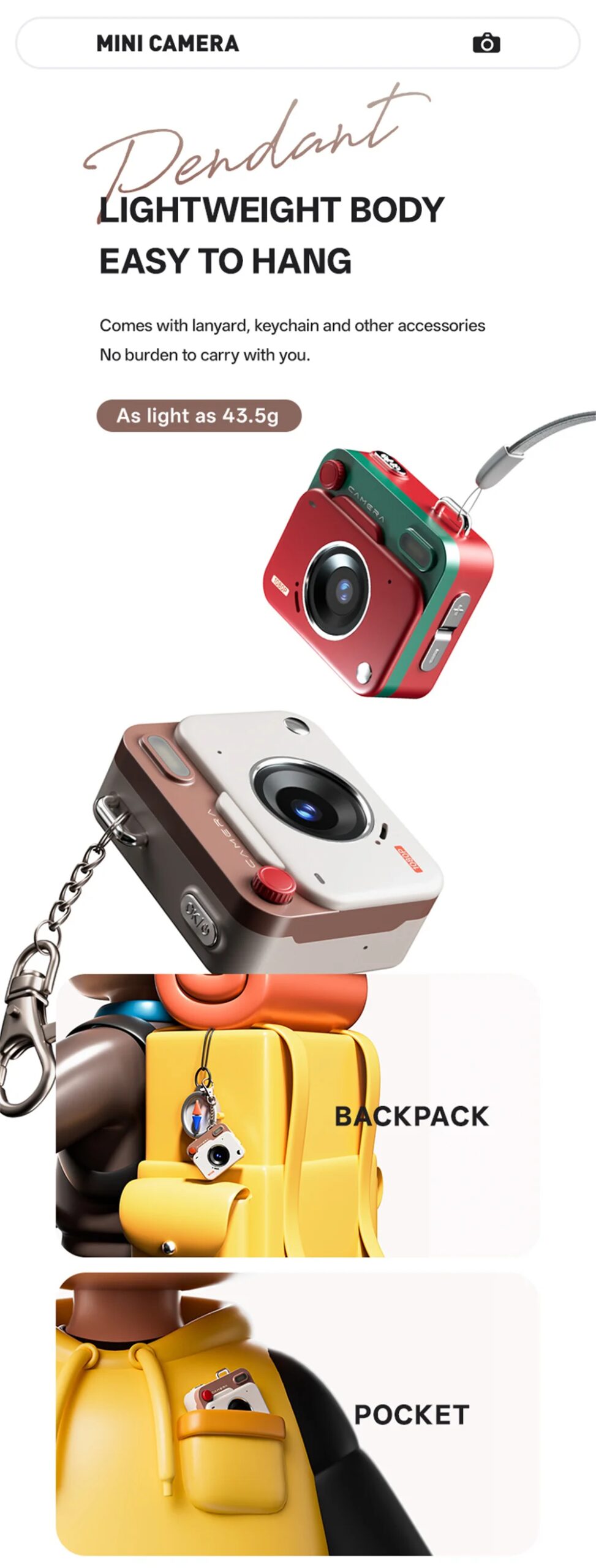 2025 New Thumb Pocket CCD Digital Camera HD Retro Mini Camera Portable Keychain Camera Outdoor Travel Photo Recorder Gift Y6000 2025 New Thumb Pocket CCD Digital Camera HD Retro Mini Camera Portable Keychain Camera Outdoor Travel Photo Recorder Gift Y6000