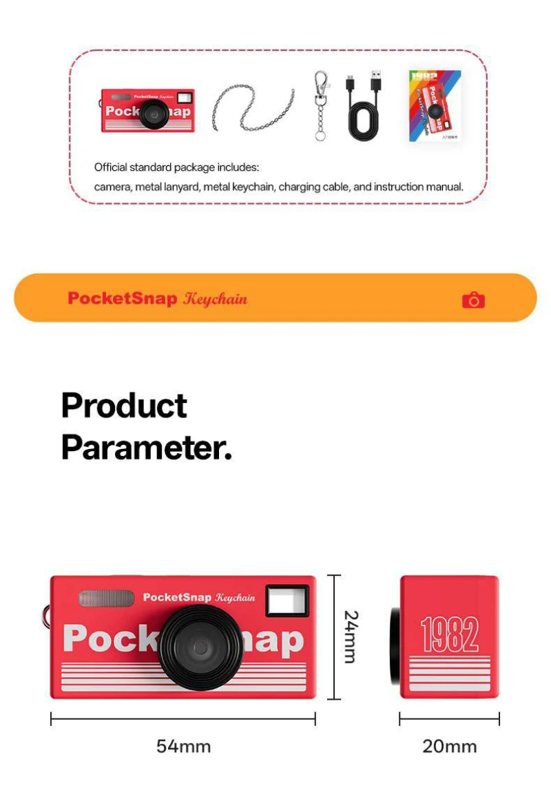 Mini Keychain Thumb Camera 1080P Full HD Recorder Built-in Flash 70.2° Wide Angle Lens TFT LCD Screen Portable Retro CCD Camera