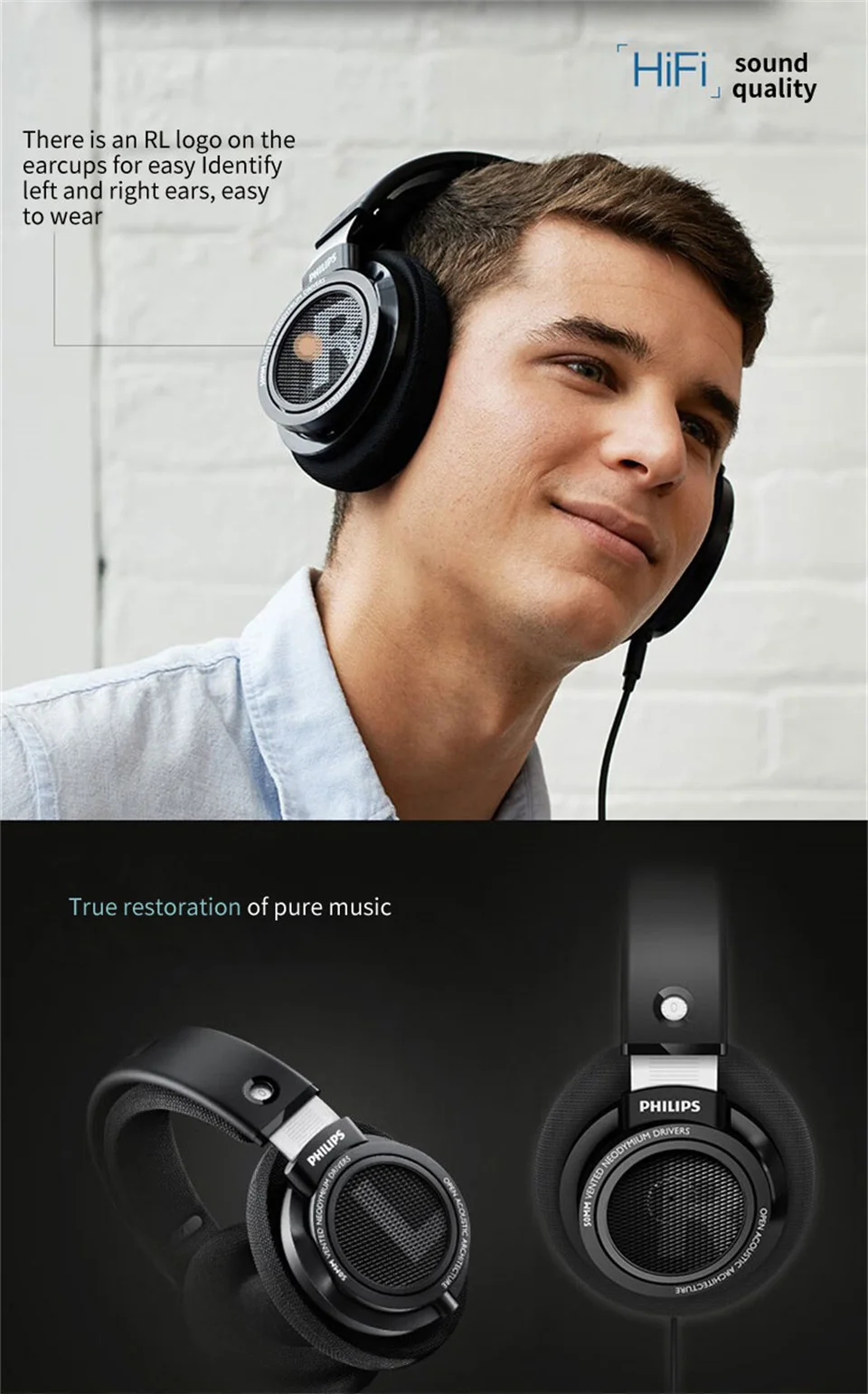 Philips SHP9500 Headphone HiFi Stereo Wired Earphone Computer Online Learning Earbuds Esports Game 3.5mm 6.3mm Universal Headset Philips SHP9500 Headphone HiFi Stereo Wired Earphone Computer Online Learning Earbuds Esports Game 3.5mm 6.3mm Universal Headset