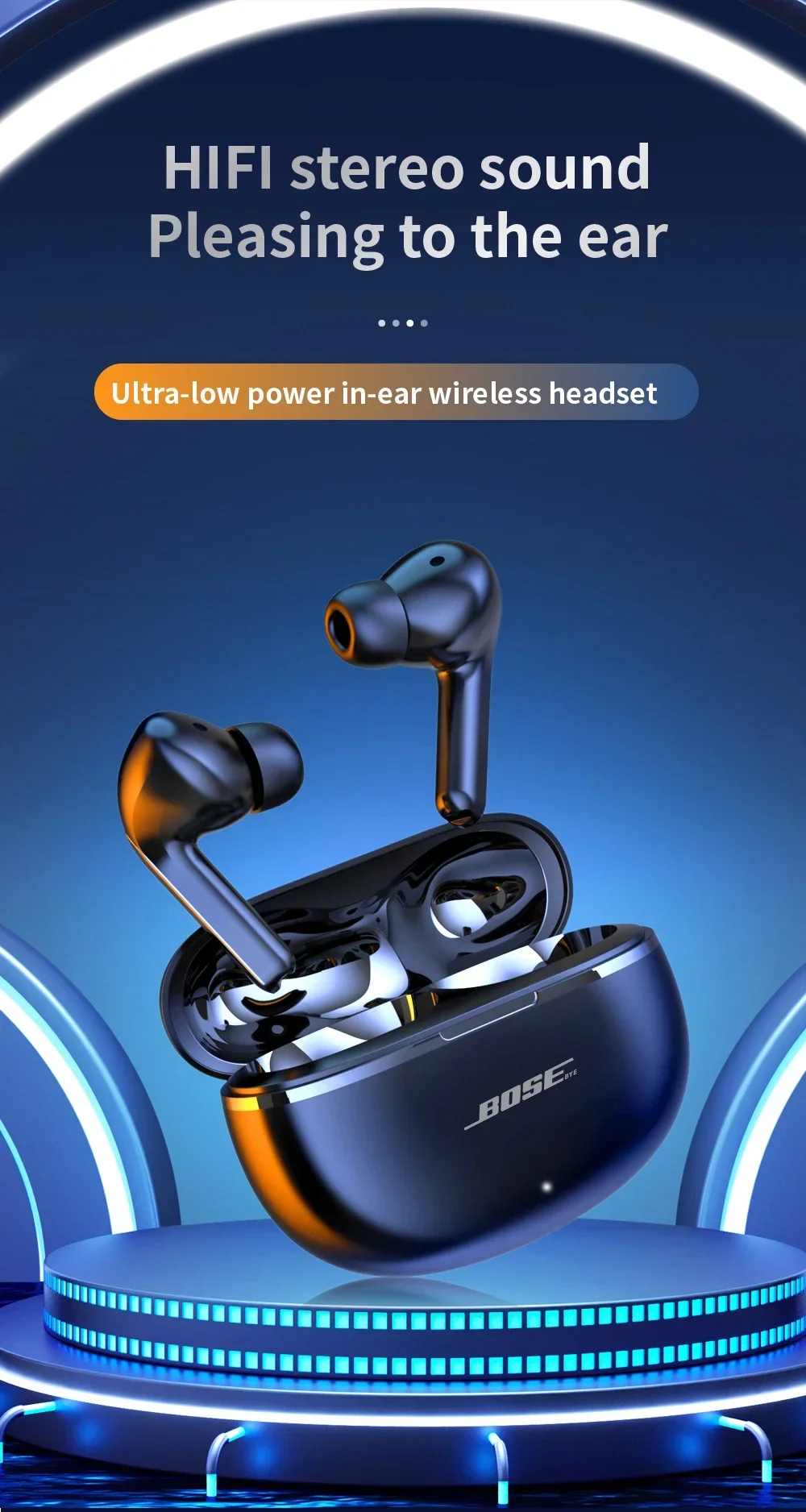Original BOSEbye Air 7 Earphone TWS Bluetooth Headset HiFi Wireless Mic Noise Reduction Earbuds Waterproof Game Motion Headphone