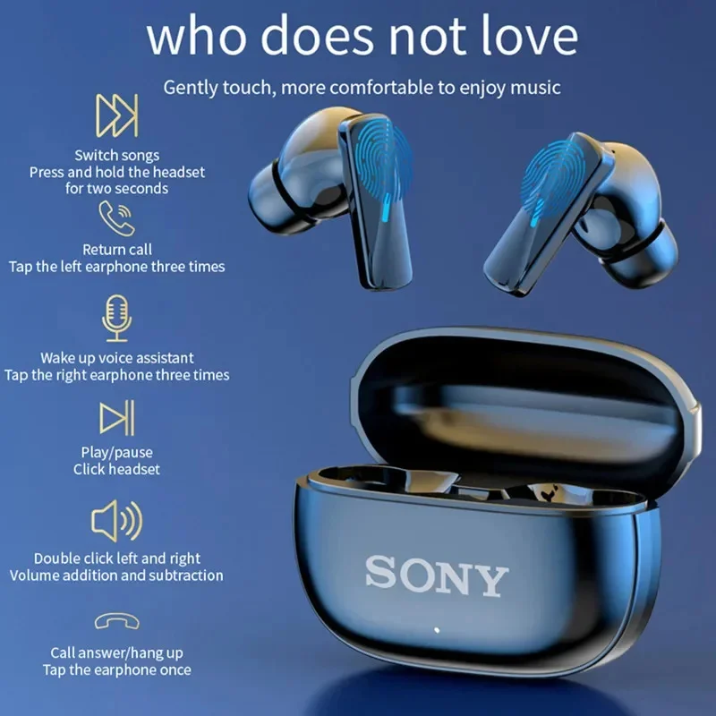 Sony Wireless Earphones Bluetooth Headsets TWS 5.3 Stereo Earbuds Hifi Headphones HD Microphone For Iphone And Android Sony Wireless Earphones Bluetooth Headsets TWS 5.3 Stereo Earbuds Hifi Headphones HD Microphone For Iphone And Android