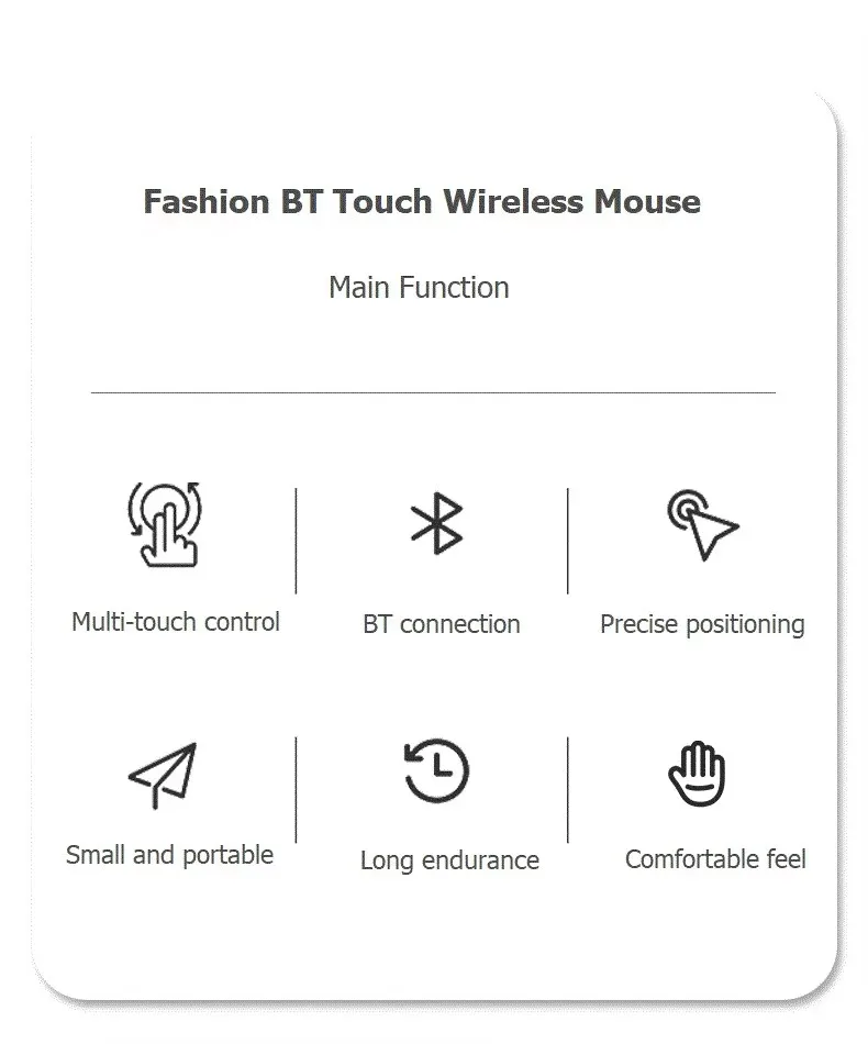 M511 Original Wireless Mouse Bluetooth 5.0 Ultra-thin Touch Mouse For Apple Macbook Pro Air Microsoft Laptop Mac Tablet PC iPad