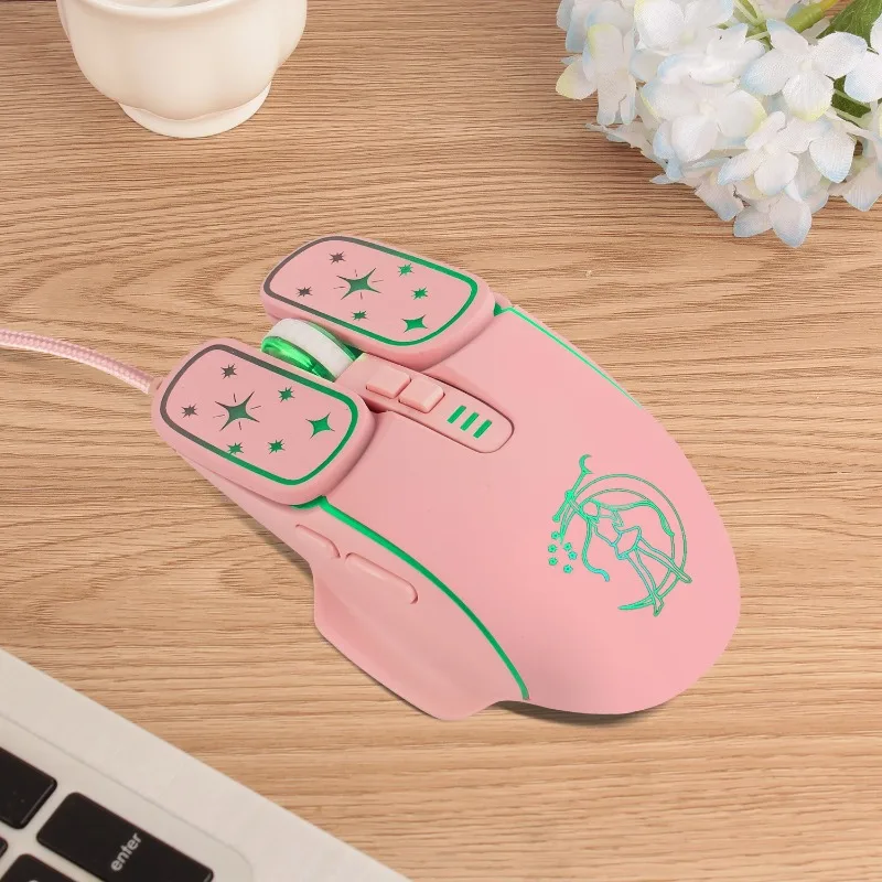 DB71 Wired RGB 7200DPI Gaming Optical Mouse Ergonomic Mouse For Apple Android Lenovo Computer Desktop