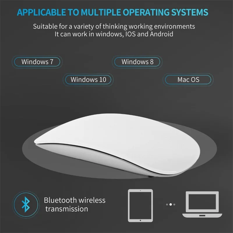 CHYI Magic Mouse Wireless Bluetooth Mouse Arc Touch Mause For Apple Mac Book MacBook Air Pro Ergonomic Design Mute Mice
