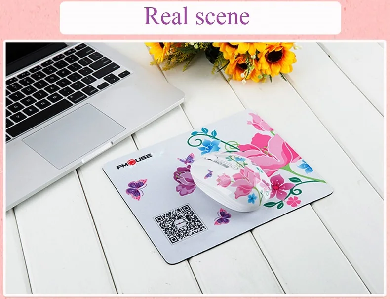 Wireless Mouse for Apple Lenovo Office Creative Cartoon Silent Water Transfer Iris Beautiful Appearance Cute Girl Wireless Mouse