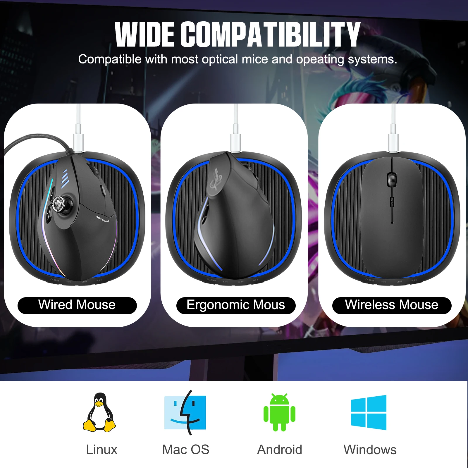 Mouse Mover with Timer Undetectable Mouse Jiggler Mouse Wiggler to Keep Computer Alive-Black Mouse Moving Productivity