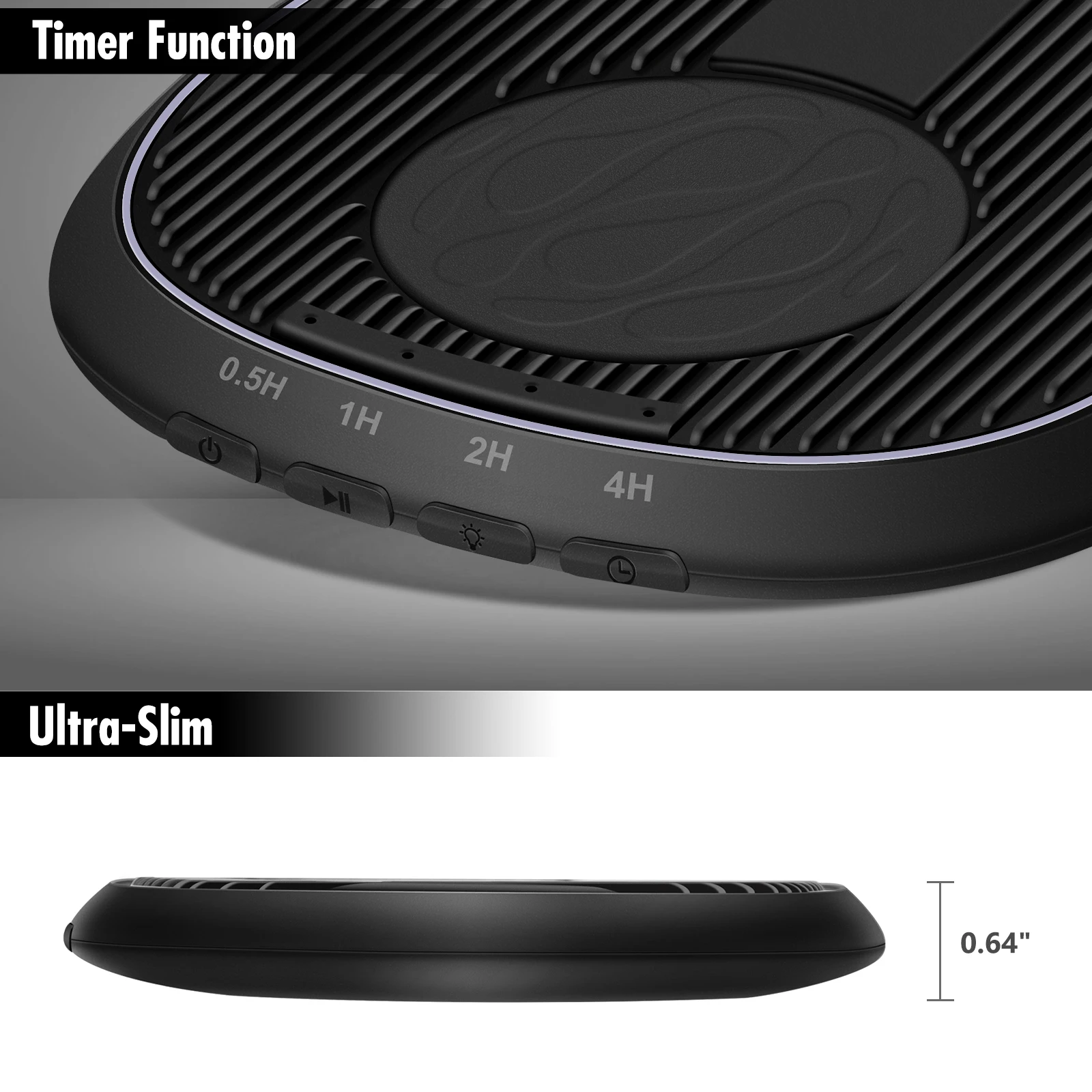 Mouse Mover with Timer Undetectable Mouse Jiggler Mouse Wiggler to Keep Computer Alive-Black Mouse Moving Productivity