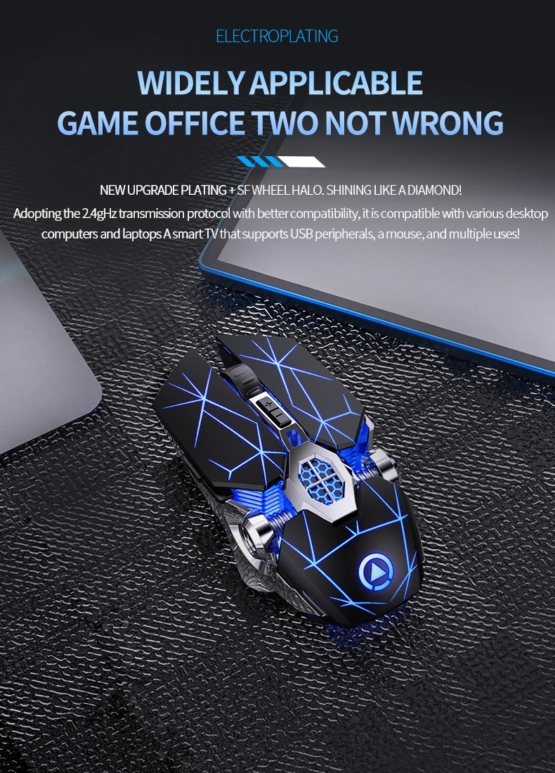 2.4G Wireless Mouse 6D Optical Rechargeable Wireless Mouse Noiseless Mice DPI1600 for Macbook PC Laptop 2.4G Wireless Mouse 6D Optical Rechargeable Wireless Mouse Noiseless Mice DPI1600 for Macbook PC Laptop