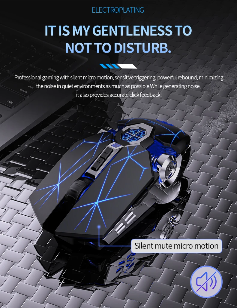 2.4G Wireless Mouse 6D Optical Rechargeable Wireless Mouse Noiseless Mice DPI1600 for Macbook PC Laptop 2.4G Wireless Mouse 6D Optical Rechargeable Wireless Mouse Noiseless Mice DPI1600 for Macbook PC Laptop