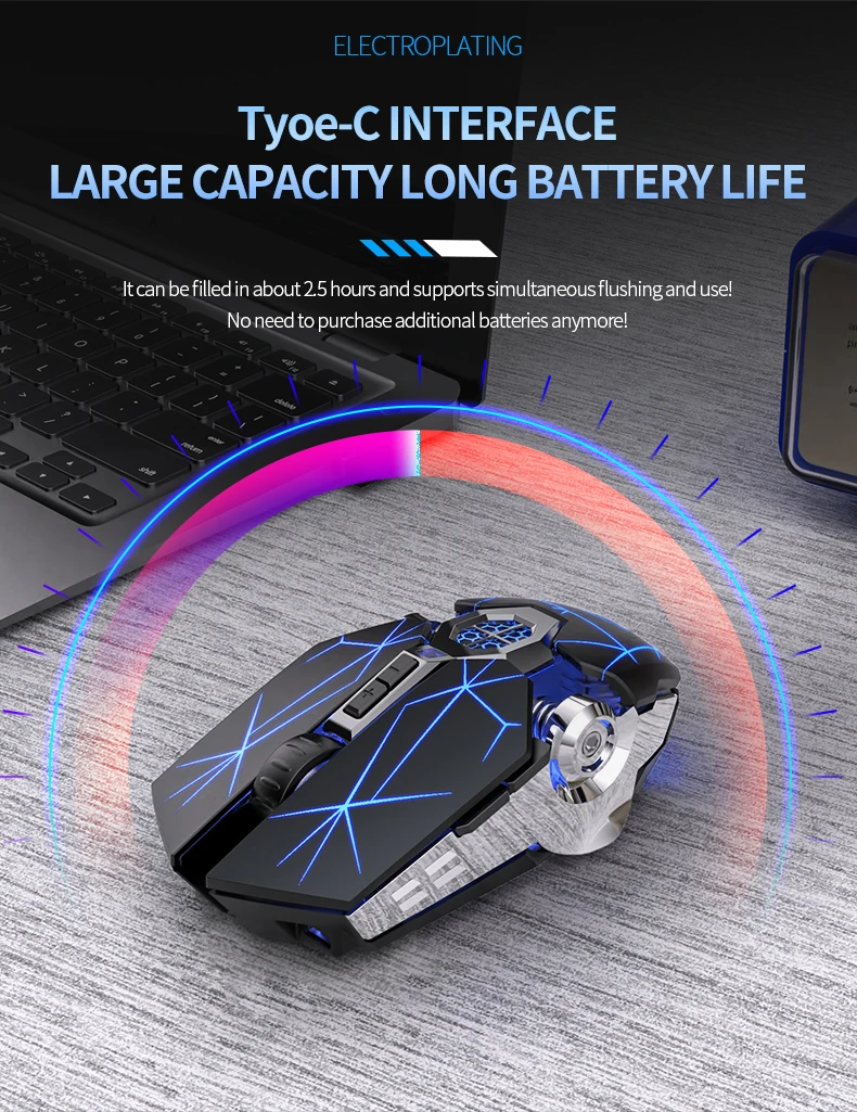 2.4G Wireless Mouse 6D Optical Rechargeable Wireless Mouse Noiseless Mice DPI1600 for Macbook PC Laptop 2.4G Wireless Mouse 6D Optical Rechargeable Wireless Mouse Noiseless Mice DPI1600 for Macbook PC Laptop