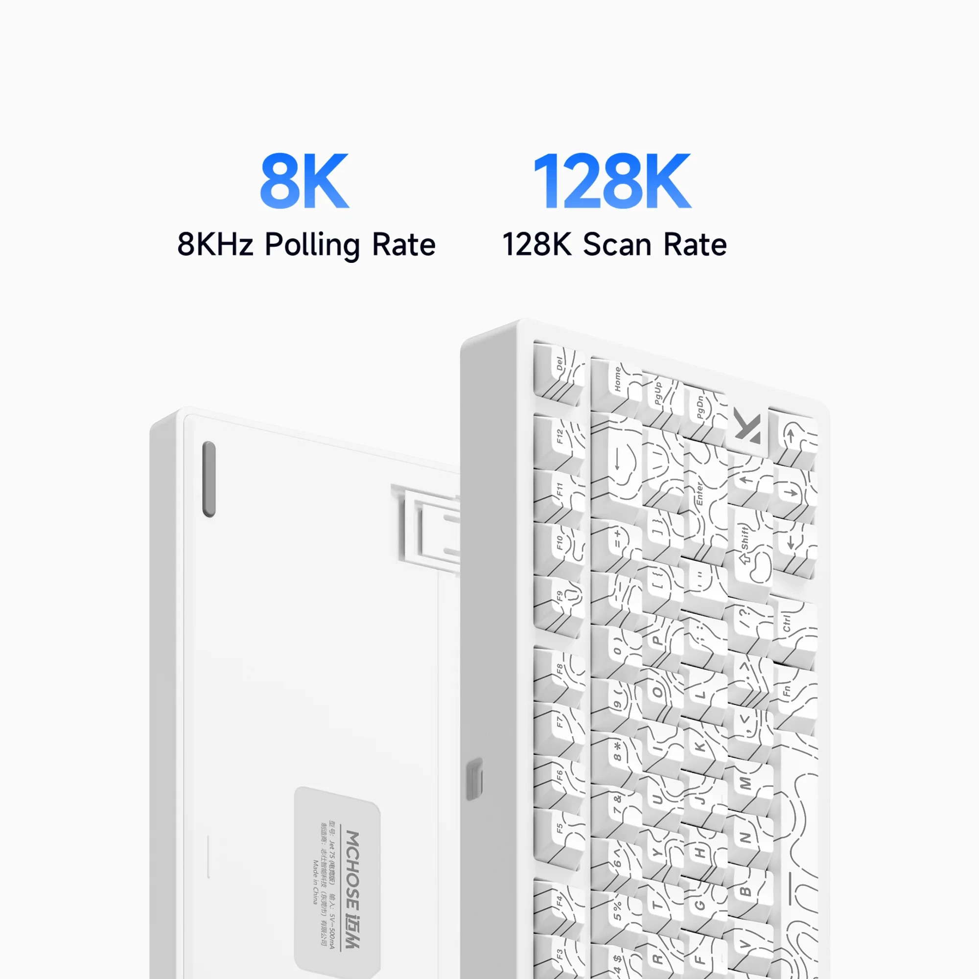 MCHOSE Jet 75 Magnetic Switch Gaming Keyboard Hall Effect Hot-Swappable Customized RGB Snap Tap 0.1ms Latency 8kHz Polling Rate