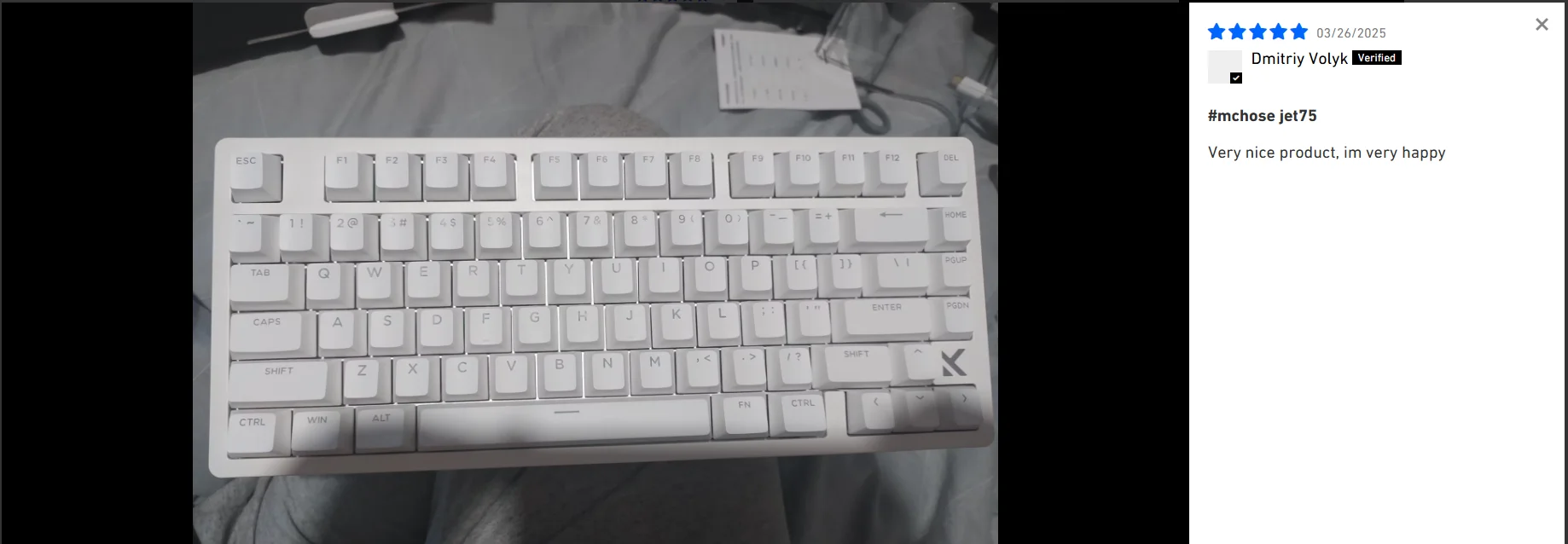 MCHOSE Jet 75 Magnetic Switch Gaming Keyboard Hall Effect Hot-Swappable Customized RGB Snap Tap 0.1ms Latency 8kHz Polling Rate