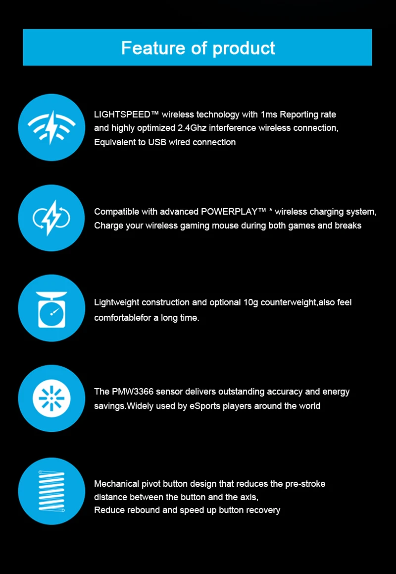 Logitech G903 HERO LIGHTSPEED Wireless Gaming Mouse 100% Original RGB 16000DPI Gamer Upgrade Wireless Bluetooth Mouse