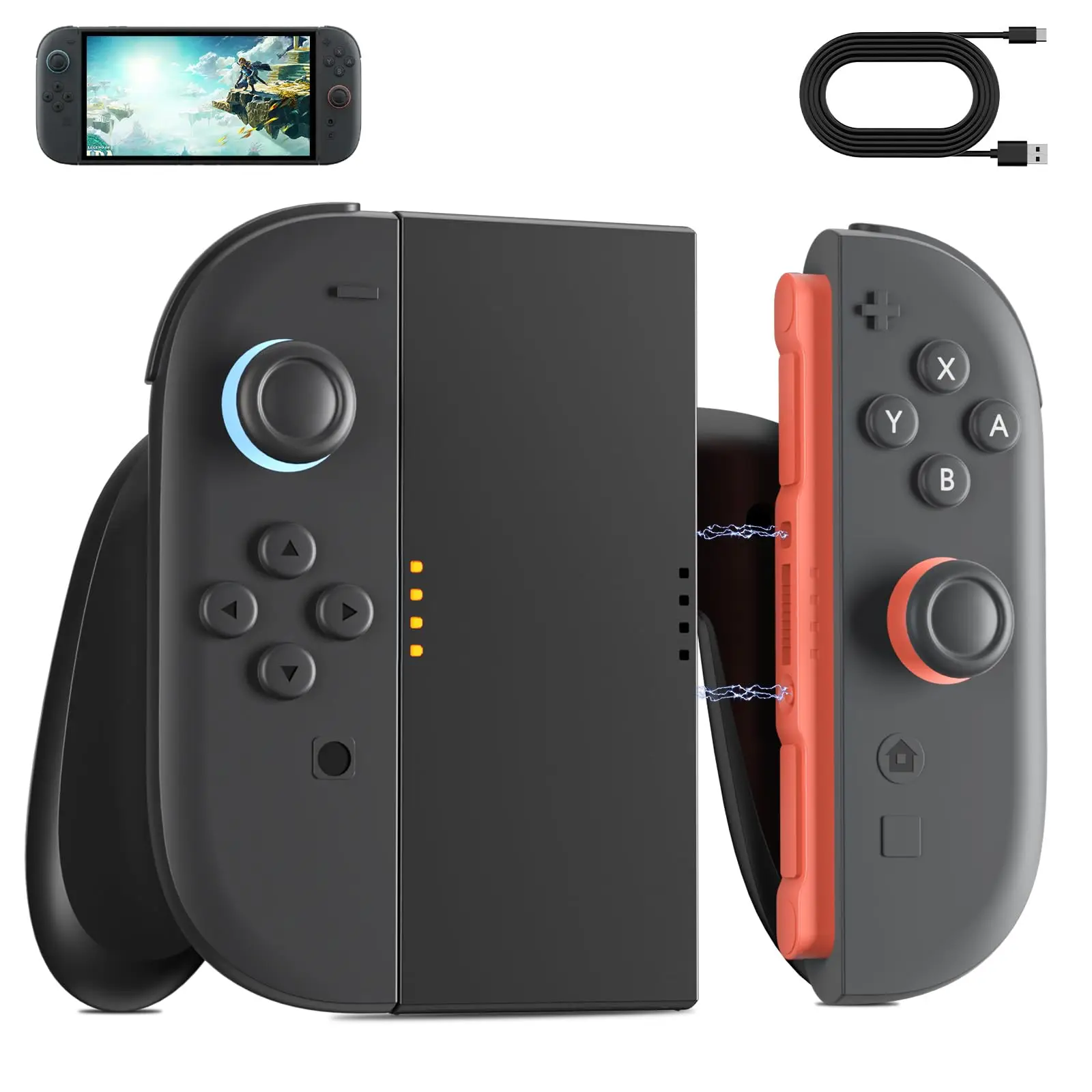 Mini Charging Grip Bracket For Switch 2 Joy-con Handle Gaming Controller Grip Magnetic Connection Charging Holder For Switch 2 Mini Charging Grip Bracket For Switch 2 Joy-con Handle Gaming Controller Grip Magnetic Connection Charging Holder For Switch 2