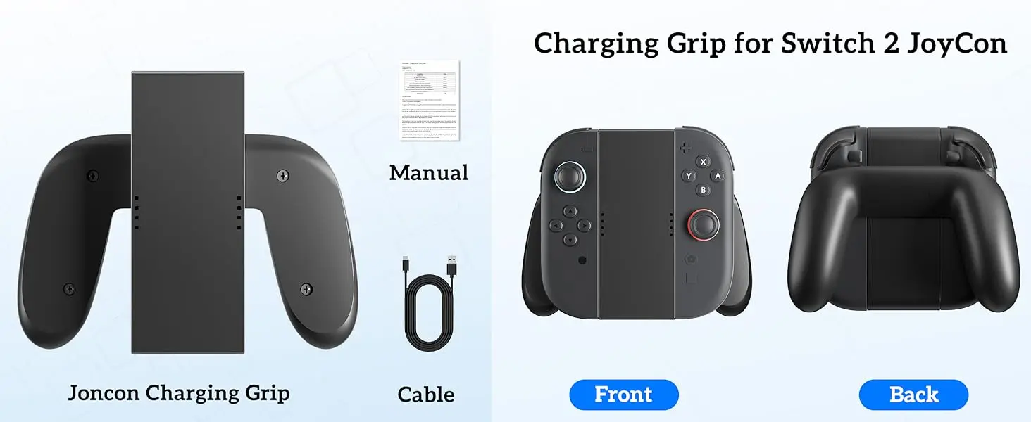 Mini Charging Grip Bracket For Switch 2 Joy-con Handle Gaming Controller Grip Magnetic Connection Charging Holder For Switch 2 Mini Charging Grip Bracket For Switch 2 Joy-con Handle Gaming Controller Grip Magnetic Connection Charging Holder For Switch 2