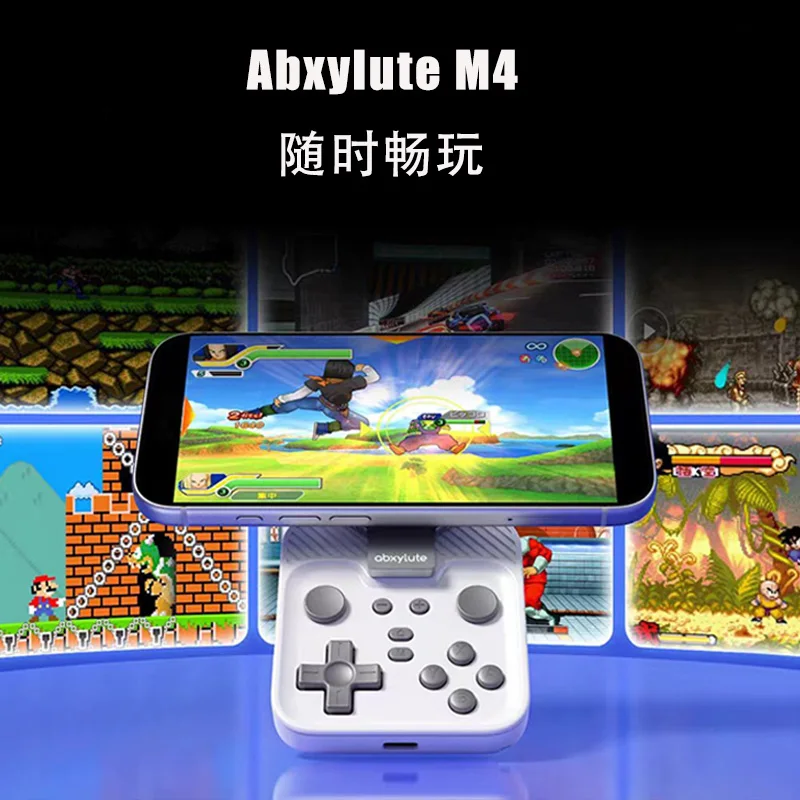 Abxylute M4 Snap-On Phone Controller Magnetic Mini Mobile Gampad Portable Retro With MagSafe Snap For IOS/Android/Switch/PC Gift