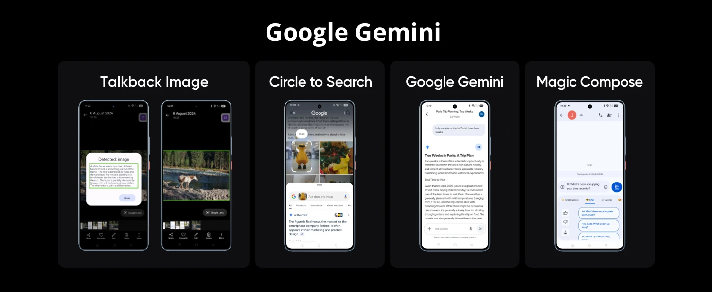 Global Version realme GT 7 5G AI Smartphone Mediatek Dimensity 9400e 120HZ AMOLED Display 7000 mAh Battery 120W Fast Charging