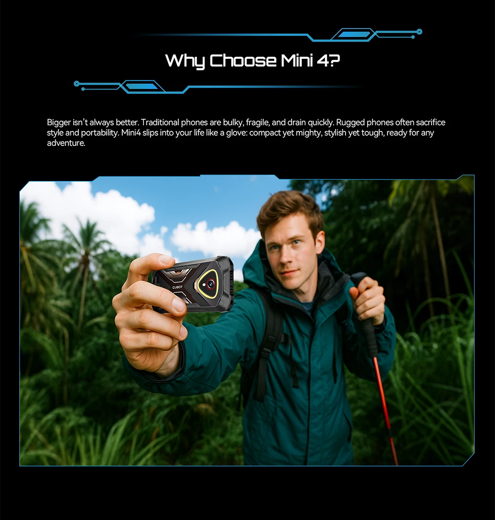 Cubot KingKong Mini 4 Android 15 Rugged Smartphone , 4.7-Inch Display, 90Hz, 4700mAh, 6GB+128GB,8GB+256GB NFC 48MP Camping Light Cubot KingKong Mini 4 Android 15 Rugged Smartphone , 4.7-Inch Display, 90Hz, 4700mAh, 6GB+128GB,8GB+256GB NFC 48MP Camping Light