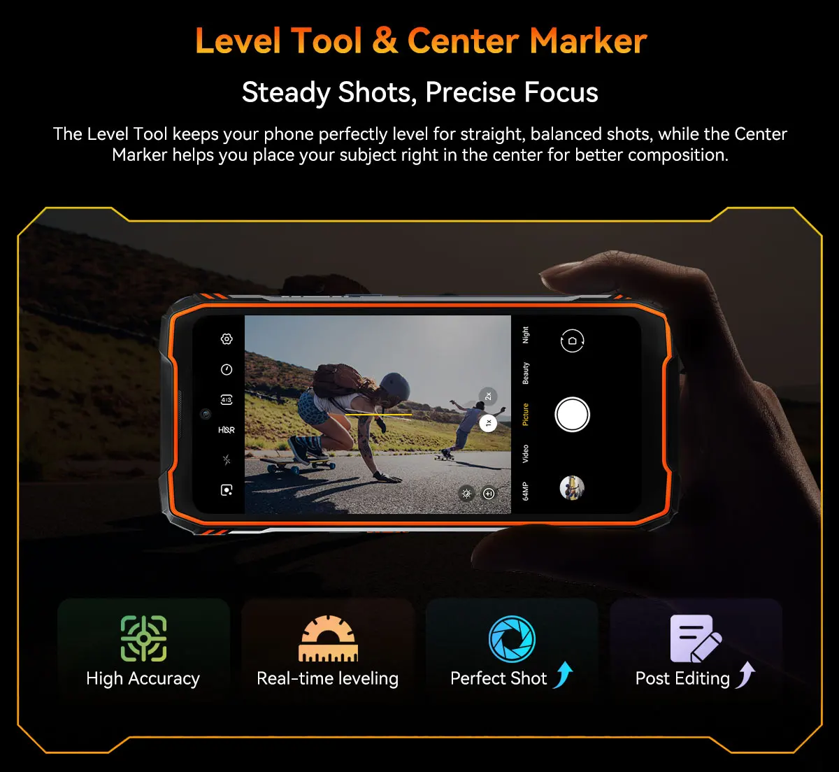 Blackview XPLORE 1 Rugged Smartphone, 5G Waterproof Outdoor Smartphone Android 15, 6.78'' 2.4K Display, 256GB/512GB, 20000mAh