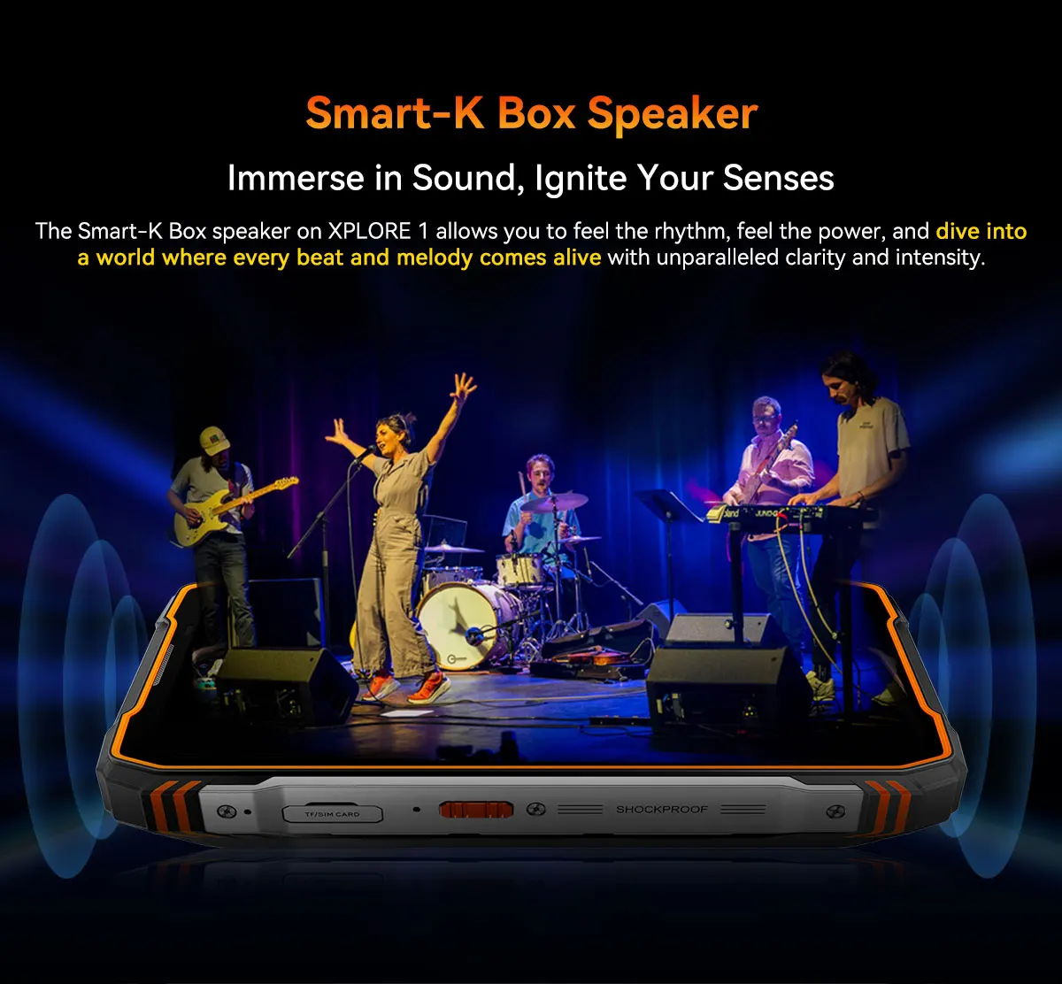 Blackview XPLORE 1 Rugged Smartphone, 5G Waterproof Outdoor Smartphone Android 15, 6.78'' 2.4K Display, 256GB/512GB, 20000mAh