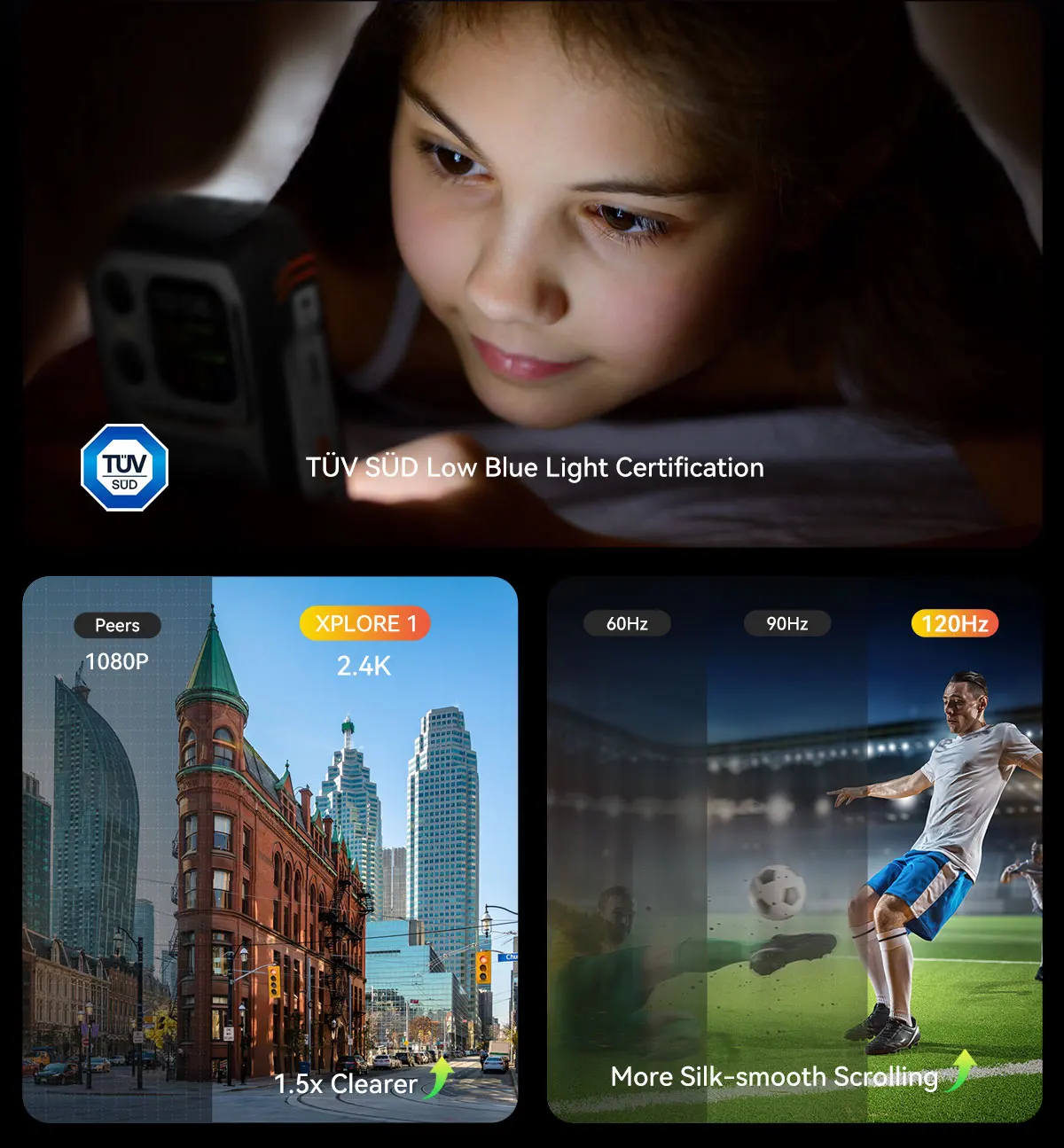 Blackview XPLORE 1 Rugged Smartphone, 5G Waterproof Outdoor Smartphone Android 15, 6.78'' 2.4K Display, 256GB/512GB, 20000mAh