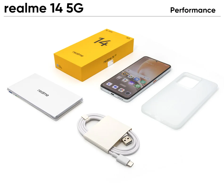 2025 World Premiere realme 14 Smartphone 5G Snapdragon 6 gen 4 6.67'' 120Hz AMOLED Display 6000mAh Titan Battery 50MP OIS Camrea